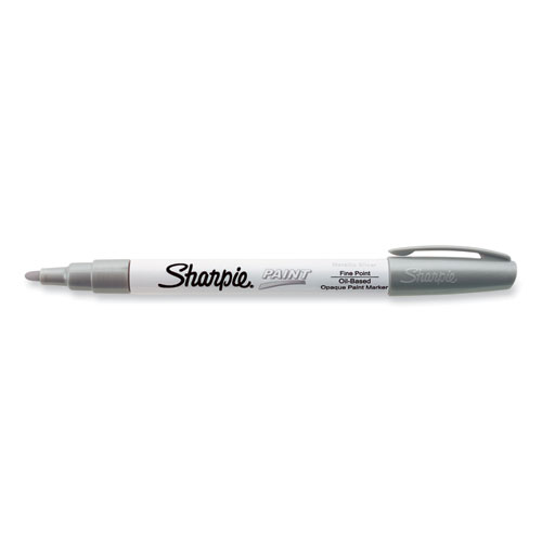Image of Sharpie® Permanent Paint Marker, Fine Bullet Tip, Silver
