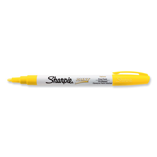 Image of Sharpie® Permanent Paint Marker, Fine Bullet Tip, Yellow