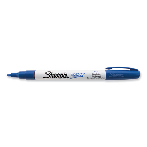 Image of Sharpie® Permanent Paint Marker, Fine Bullet Tip, Blue