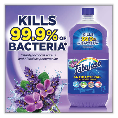 Image of Fabuloso® Antibacterial Multi-Purpose Cleaner, Lavender Scent, 48 Oz Bottle, 6/Carton