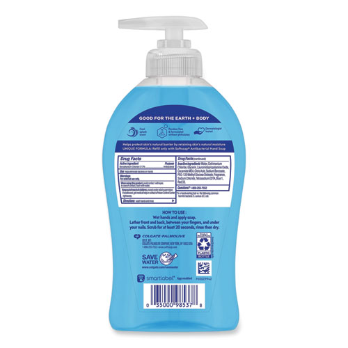 Image of Softsoap® Antibacterial Hand Soap, Cool Splash, 11.25 Oz Pump Bottle, 6/Carton