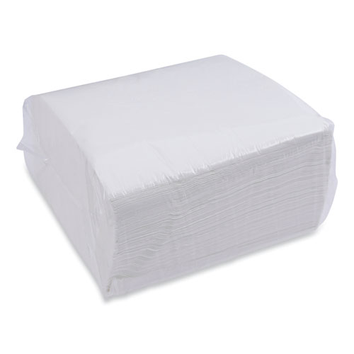 Dinner Napkin, 1-Ply, 17 x 17, White, 250/Pack, 12 Packs/Carton