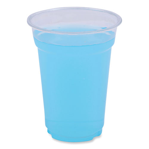 Image of Clear Plastic Cold Cups, 9 oz, PET, 50 Cups/Sleeve, 20 Sleeves/Carton