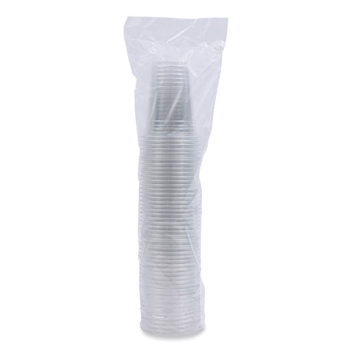 Clear Plastic Cold Cups, 16 oz, PET, 50 Cups/Sleeve, 20 Sleeves/Carton