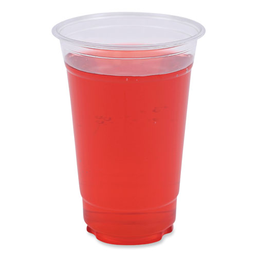 Image of Clear Plastic Cold Cups, 20 oz, PET, 50 Cups/Sleeve, 20 Sleeves/Carton