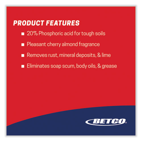 Stix Toilet Bowl Cleaner, Cherry Almond Scent, 32 oz Bottle, 12/Carton