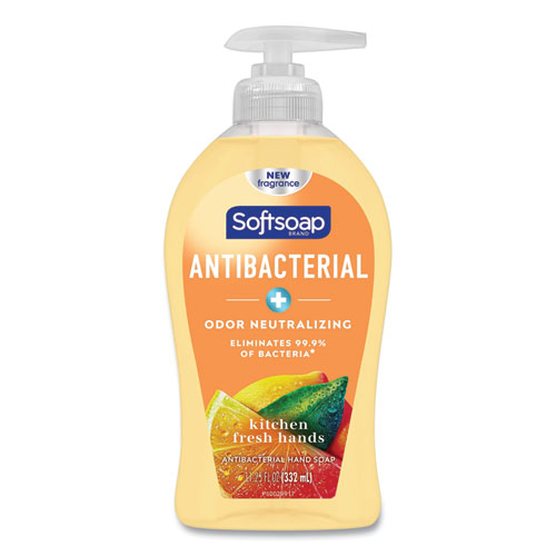 Softsoap® Antibacterial Hand Soap, Citrus, 11.25 oz Pump Bottle, 6/Carton