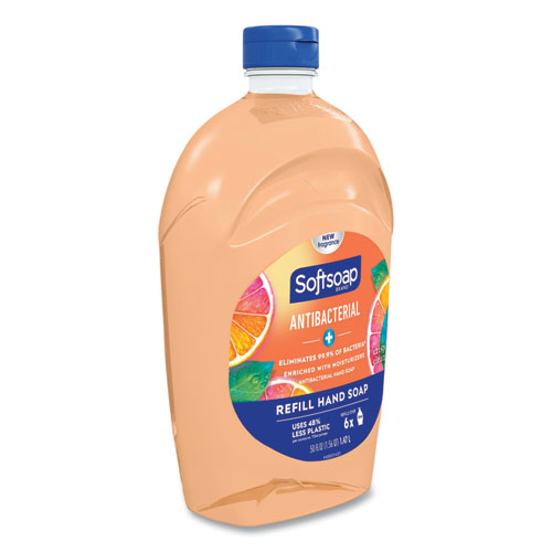 Image of Antibacterial Liquid Hand Soap Refills, Fresh, Orange, 50 oz