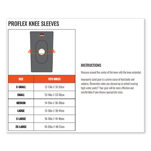 ProFlex 600 Neoprene Single Layer Knee Sleeve, Medium, Black, Ships in 1-3 Business Days