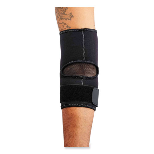 Image of Ergodyne® Proflex 655 Compression Arm Sleeve With Strap, X-Large, Black, Ships In 1-3 Business Days