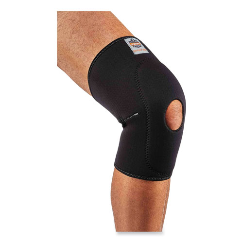 ProFlex 615 Open Patella Anterior Pad Knee Sleeve, Large, Black, Ships in 1-3 Business Days