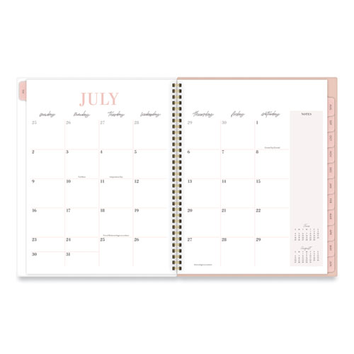 Image of Cambridge® Leah Bisch Academic Year Weekly/Monthly Planner, Floral Art, 11 X 9.87, Floral Cover, 12-Month (July To June): 2023 To 2024