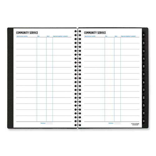 Image of Five Star® Academic Year Customizable Student Weekly/Monthly Planner, 8.5 X 6.75, 12-Month (July To June), 2023 To 2024