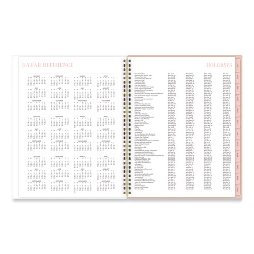Image of Cambridge® Leah Bisch Academic Year Weekly/Monthly Planner, Floral Art, 11 X 9.87, Floral Cover, 12-Month (July To June): 2023 To 2024