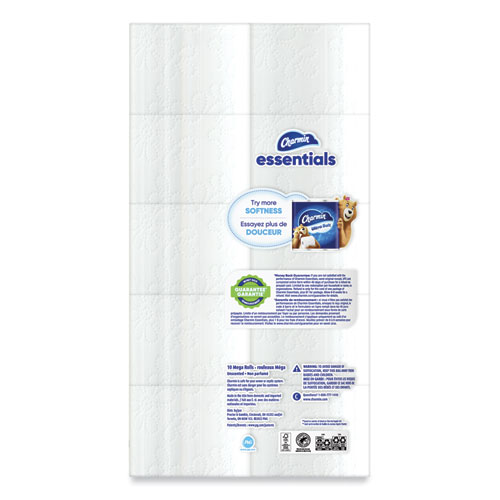 Image of Charmin® Essentials Soft Bathroom Tissue, Septic Safe, 2-Ply, White, 330 Sheets/Roll, 30 Rolls/Carton