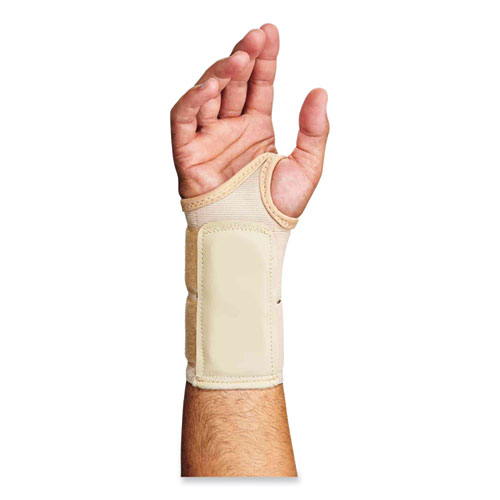 ProFlex 4010 Double Strap Wrist Support, Medium, Fits Left Hand, Tan