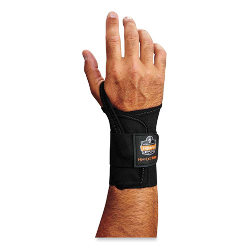 Ergodyne® Proflex 4000 Single Strap Wrist Support, Small, Fits Right Hand, Black, Ships In 1-3 Business Days