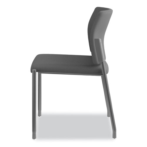 Accommodate Series Guest Chair, Fabric Upholstery, 23.5" x 22.25" x 31.5", Black Seat/Back, Textured Black Base, 2/Carton
