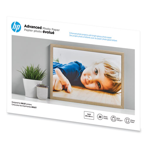 Advanced Photo Paper, 10.5 mil, 13 x 19, Glossy White, 20/Pack