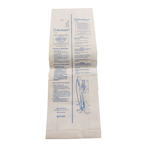 Vacuum Filter Bags Designed to Fit Eureka F and G, 100/Carton