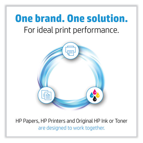 Image of Hp Professional Trifold Business Paper, 48 Lb Bond Weight, 8.5 X 11, Glossy White, 150/Pack