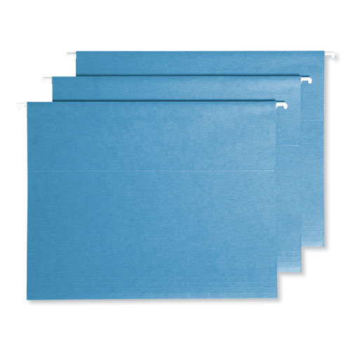 Colored Hanging File Folders with ProTab Kit, Letter Size, 1/3-Cut, Blue