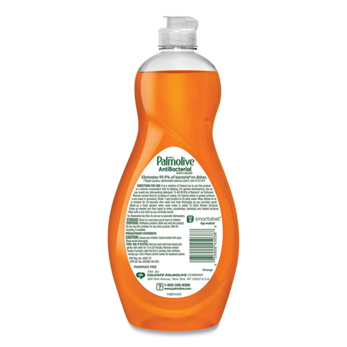 Image of Palmolive® Ultra Antibacterial Dishwashing Liquid, 20 Oz Bottle