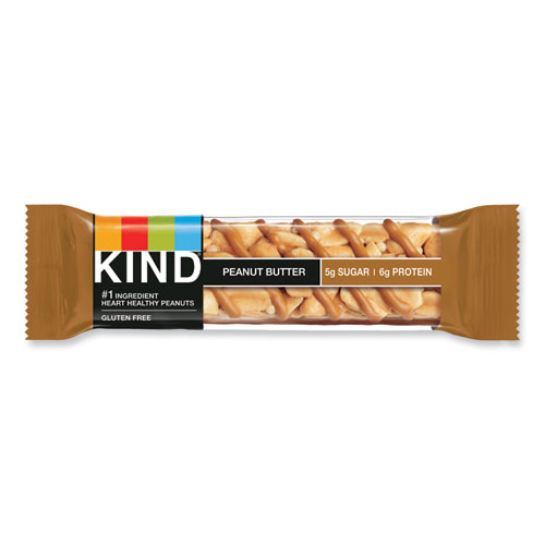 Image of Kind Nuts And Spices Bar, Peanut Butter, 1.4 Oz, 12/Pack