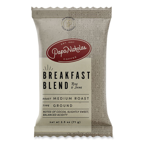 Image of Papanicholas® Coffee Premium Coffee, Breakfast Blend, 18/Carton