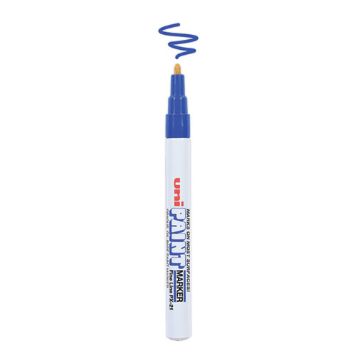 Image of Uni®-Paint Permanent Marker, Fine Bullet Tip, Blue