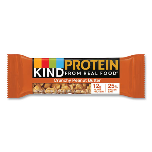 Image of Kind Protein Bars, Crunchy Peanut Butter, 1.76 Oz, 12/Pack
