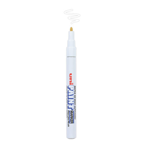 Image of Uni®-Paint Permanent Marker, Fine Bullet Tip, White