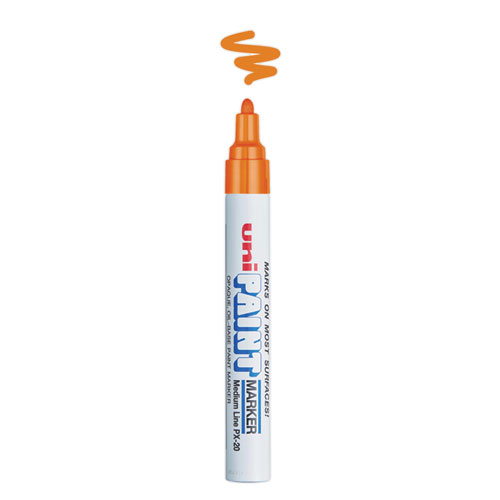 Image of Uni®-Paint Permanent Marker, Medium Bullet Tip, Orange
