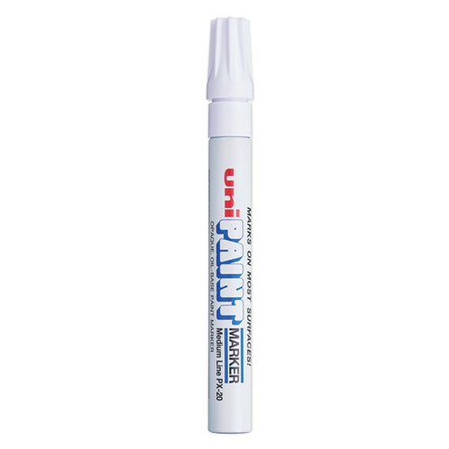 Uni®-Paint Permanent Marker, Medium Bullet Tip, White