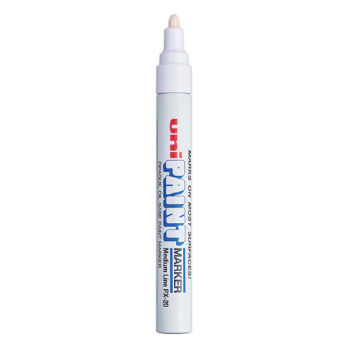Image of Uni®-Paint Permanent Marker, Medium Bullet Tip, White