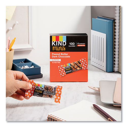 Image of Kind Minis, Peanut Butter Dark Chocolate, 0.7 Oz, 10/Pack