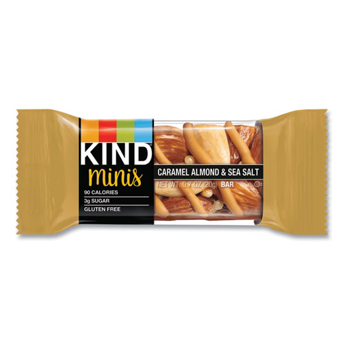 Image of Kind Minis, Caramel Almond Nuts/Sea Salt, 0.7 Oz, 10/Pack