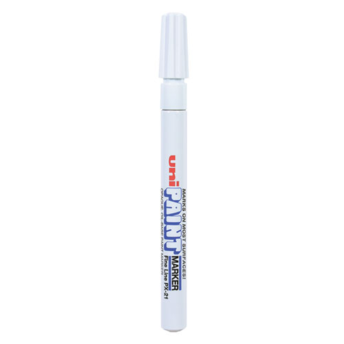 Uni®-Paint Permanent Marker, Fine Bullet Tip, White