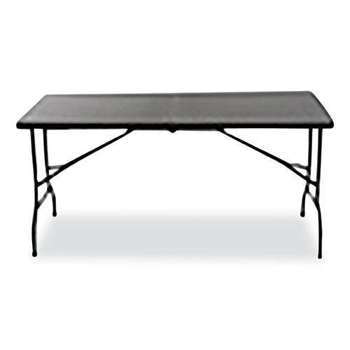 7110017025675 SKILCRAFT Bi-Fold Folding Table, Rectangular, 30w x 60d x 29h, Charcoal Gray