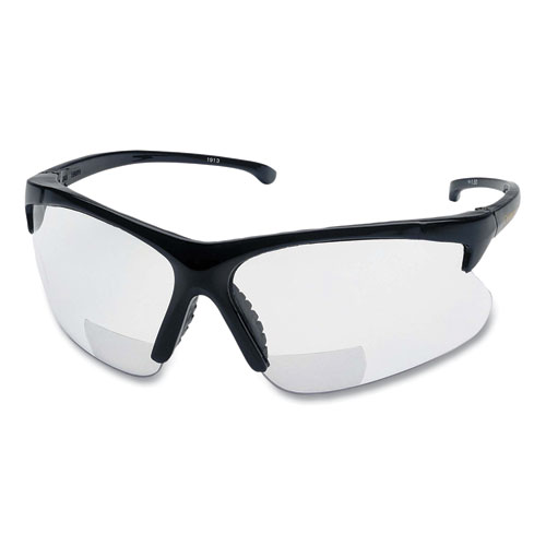 V60 30-06 Readers Safety Glasses, Black Half Frame, Clear Dual Lens, 6/Box