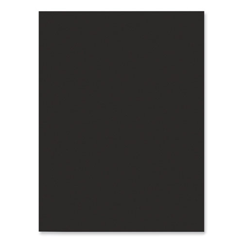 SunWorks Construction Paper, 50 lb Text Weight, 9 x 12, Black, 50/Pack