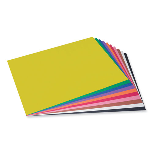 Prang® SunWorks Construction Paper, 50 lb Text Weight, 18 x 24, Assorted, 50/Pack