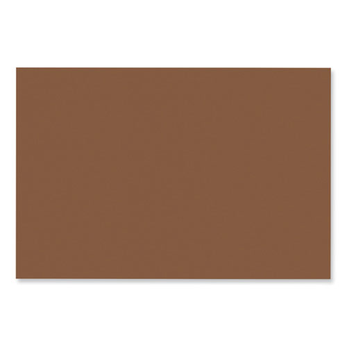 SunWorks Construction Paper, 50 lb Text Weight, 12 x 18, Brown, 50/Pack