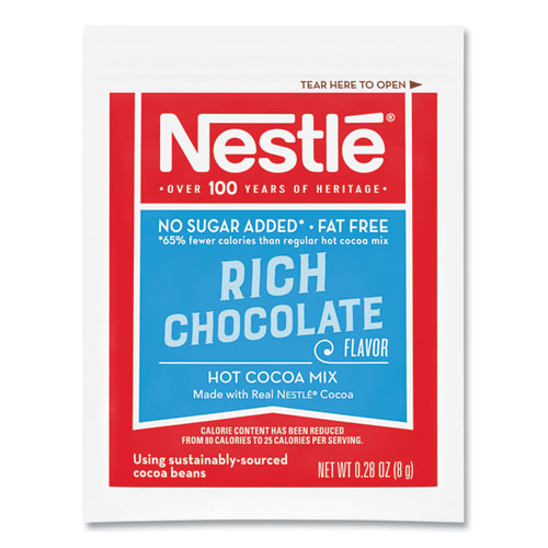 Image of Nestlã©® Hot Cocoa Mix, Rich Chocolate, 0.28 Oz Packet, 30 Packets/Box, 6 Boxes/Carton