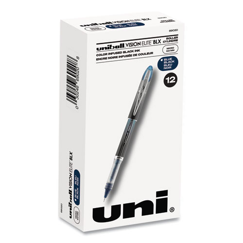 Uni-Ball Vision Needle Roller Ball Stick Liquid Pen, Black Ink, Fine