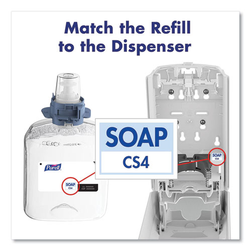 Image of Purell® Healthy Soap Mild Foam, For Cs4 Dispensers, Fragrance-Free, 1,250 Ml,  4/Carton