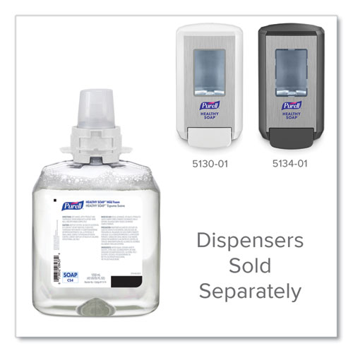 HEALTHY SOAP Mild Foam, For CS4 Dispensers, Fragrance-Free, 1,250 mL,  4/Carton