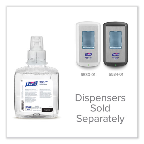 Image of Purell® Healthy Soap Mild Foam, For Cs6 Dispensers, Fragrance-Free, 1,200 Ml, 2/Carton