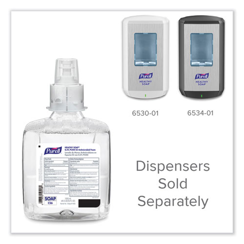 HEALTHY SOAP 0.5% PCMX E2 Antimicrobial Foam, For CS6 Dispensers, Fragrance-Free, 1,200 mL, 2/Carton
