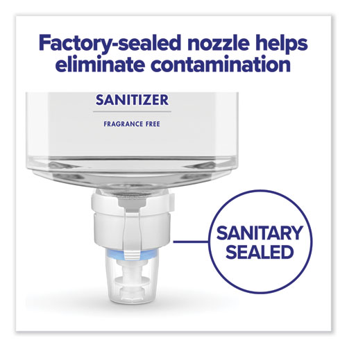 Advanced Hand Sanitizer Gentle and Free Foam, 1,200 mL Refill, Fragrance-Free, For ES8 Dispensers, 2/Carton